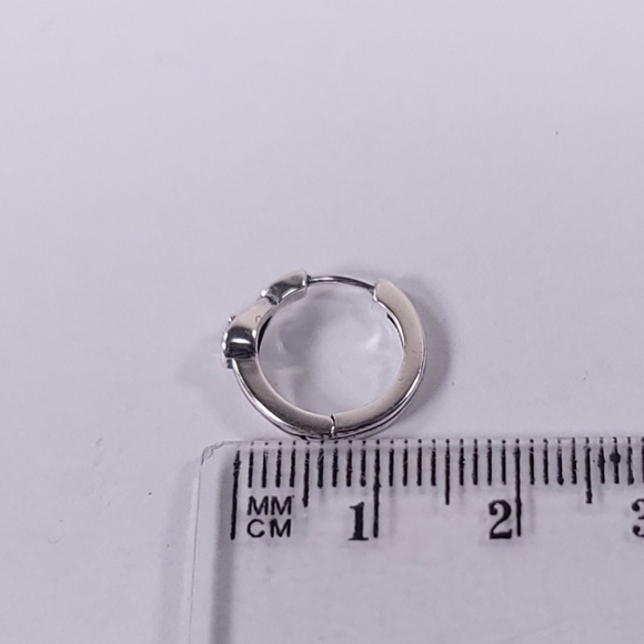 New! Infinite Sterling Silver Hoop Earrings - Picture 4 of 4